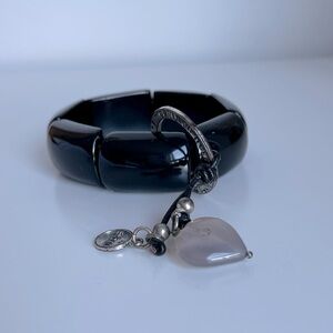 ☀️3/15$ NWOT Large Stretchy Bangle Bracelet with Charm